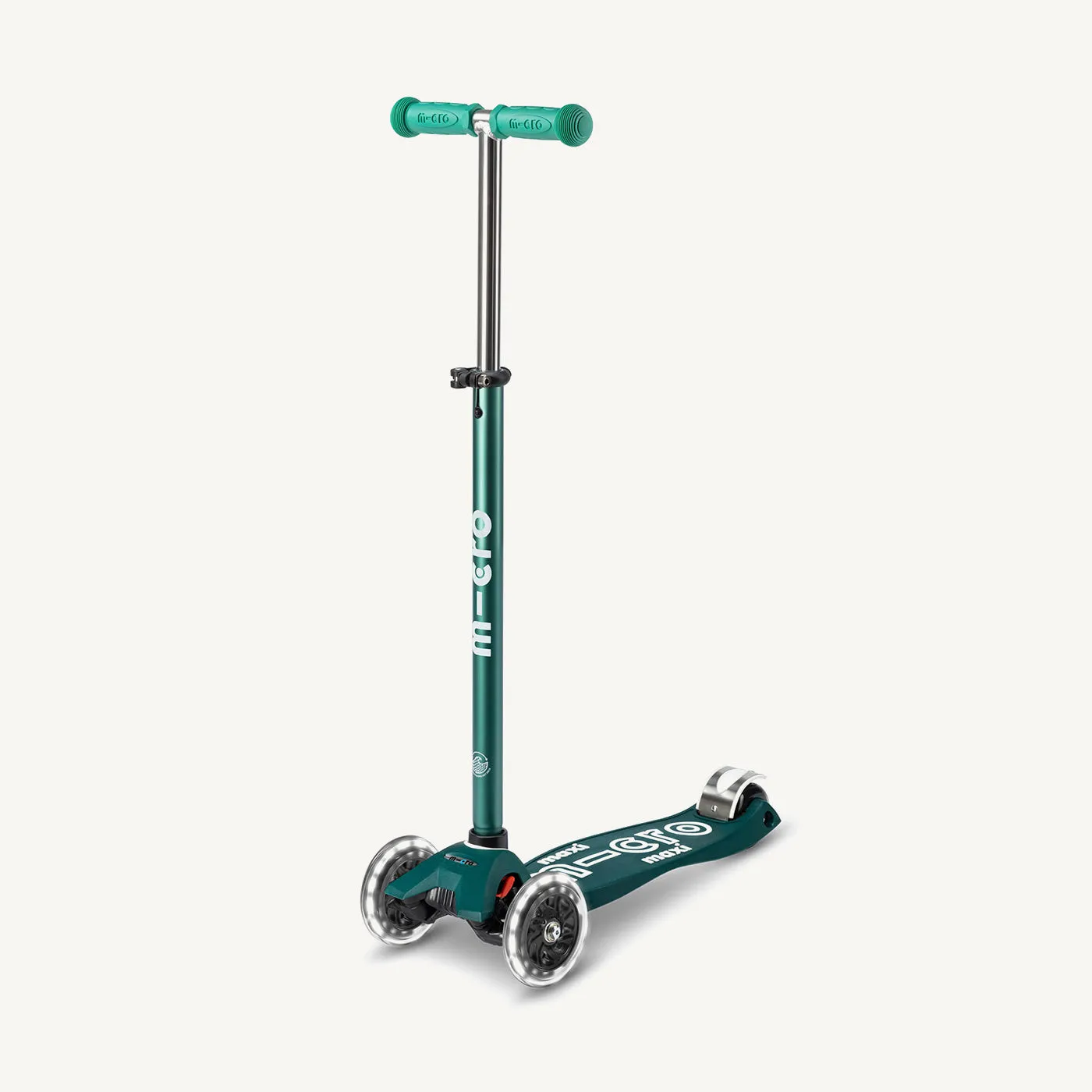 ♻️ Micro Scooters ECO Maxi Micro Scooter Deluxe LED - Green