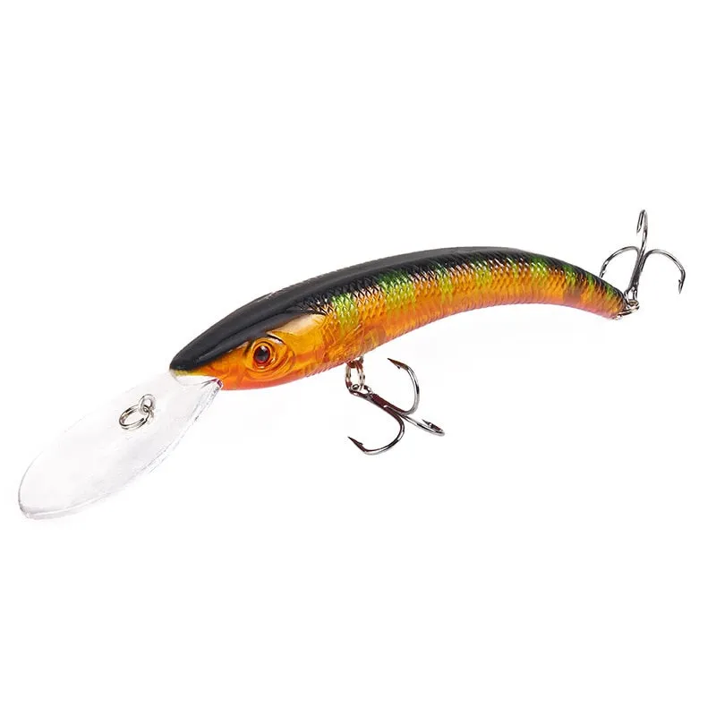 1 PCS 15.5cm / 16.3g Wobbler Fishing Lure Big Crank Bait Minnow Bass Trolling Artificial Bait Pike Carp Lures Fishing