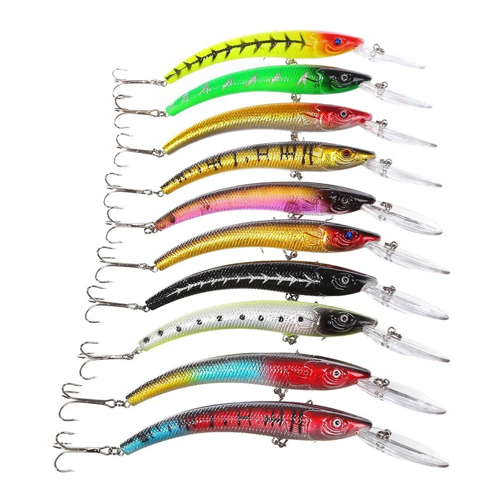 1 PCS 15.5cm / 16.3g Wobbler Fishing Lure Big Crank Bait Minnow Bass Trolling Artificial Bait Pike Carp Lures Fishing