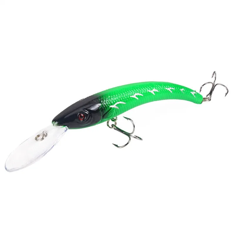 1 PCS 15.5cm / 16.3g Wobbler Fishing Lure Big Crank Bait Minnow Bass Trolling Artificial Bait Pike Carp Lures Fishing