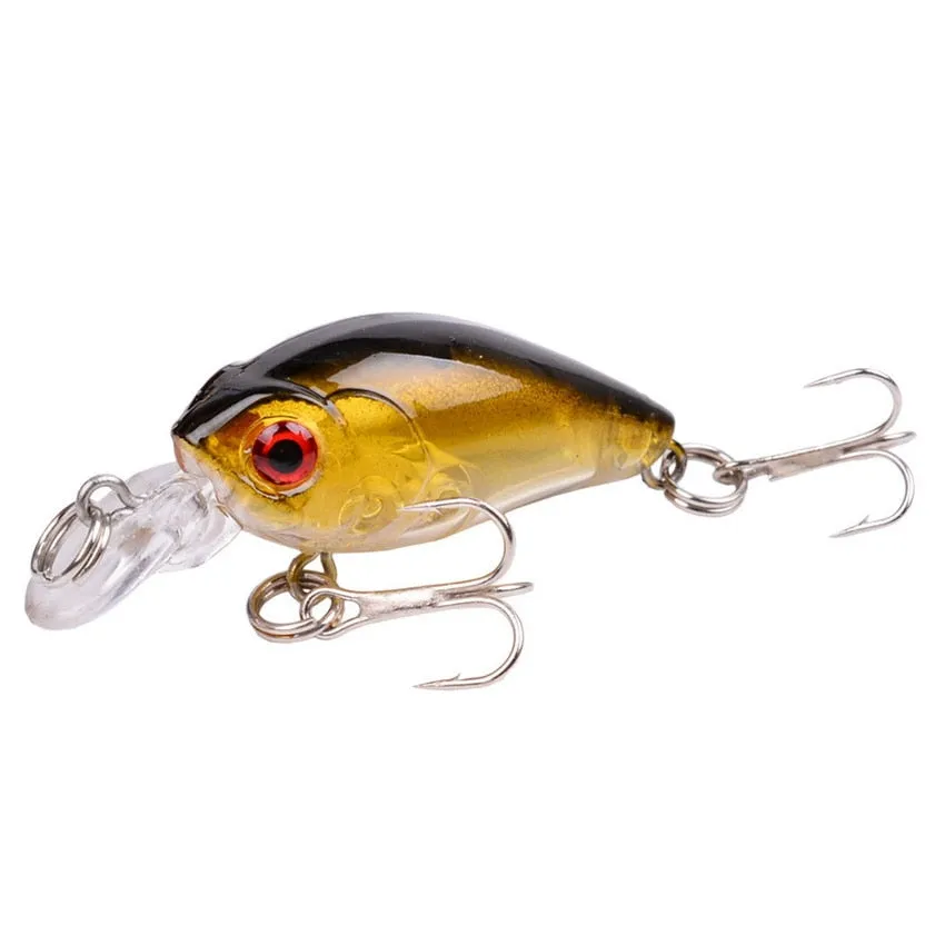 1 PCS Minnow Fishing Lure 45mm 3.8g Crankbait Hard Bait Topwater Artificial Wobbler Bass Japan Fly Fishing Accessories