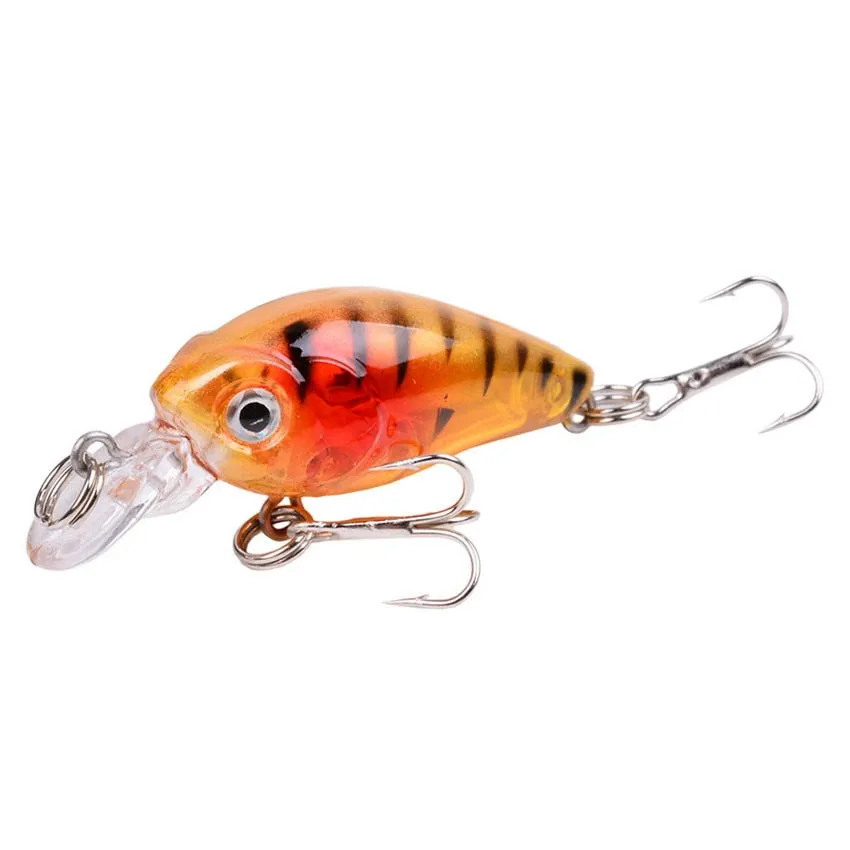 1 PCS Minnow Fishing Lure 45mm 3.8g Crankbait Hard Bait Topwater Artificial Wobbler Bass Japan Fly Fishing Accessories