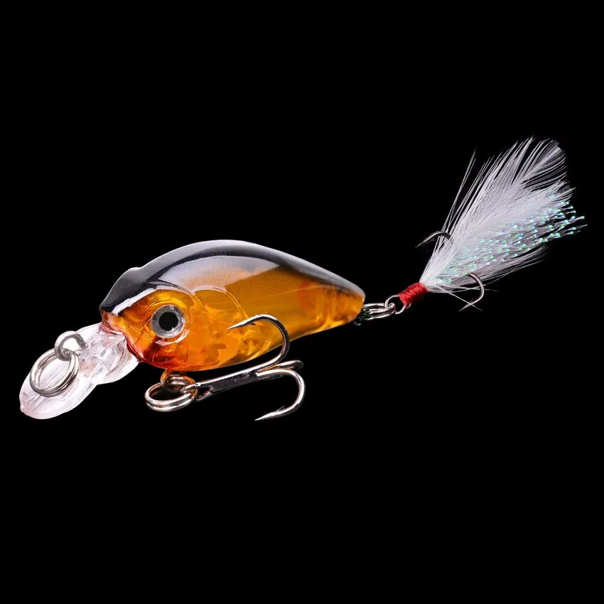 1 PCS Minnow Fishing Lure 45mm 3.8g Crankbait Hard Bait Topwater Artificial Wobbler Bass Japan Fly Fishing Accessories