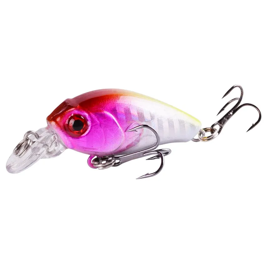 1 PCS Minnow Fishing Lure 45mm 3.8g Crankbait Hard Bait Topwater Artificial Wobbler Bass Japan Fly Fishing Accessories