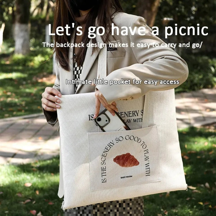 100 x 150cm Oxford Cloth Outdoor Picnic Mat Can Be Used As A Shoulder Bag Easy To Carry(Large Bread)