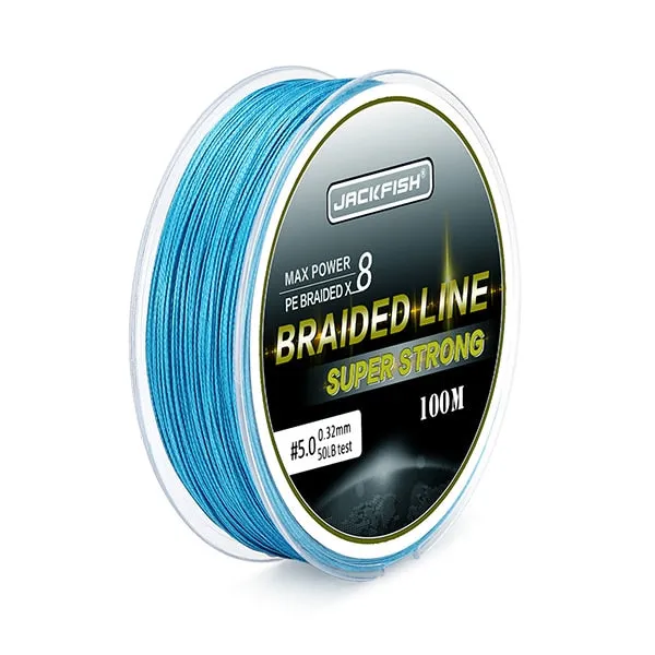 100m 8 Strand PE Braided Fishing Line 10-80LB Multifilament Fishing Lines For Carp Fishing Tackle Saltwater Fishing