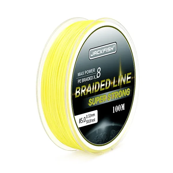 100m 8 Strand PE Braided Fishing Line 10-80LB Multifilament Fishing Lines For Carp Fishing Tackle Saltwater Fishing