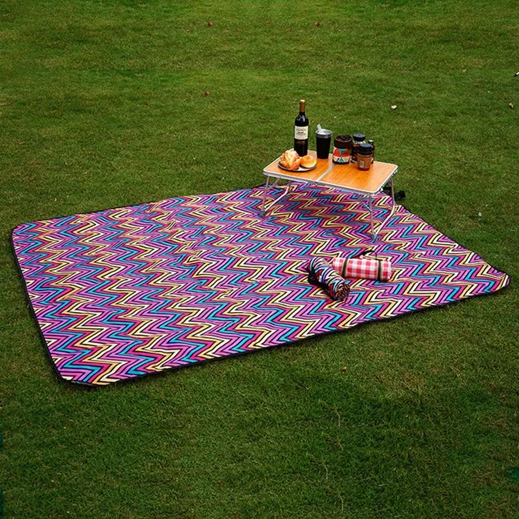 140x200 CM Camping Camping Moistureproof Outdoor Picnic Mat Beach Mat, Specifications (length * width): 140x200cm(Picnic Mat A Purple Powder)