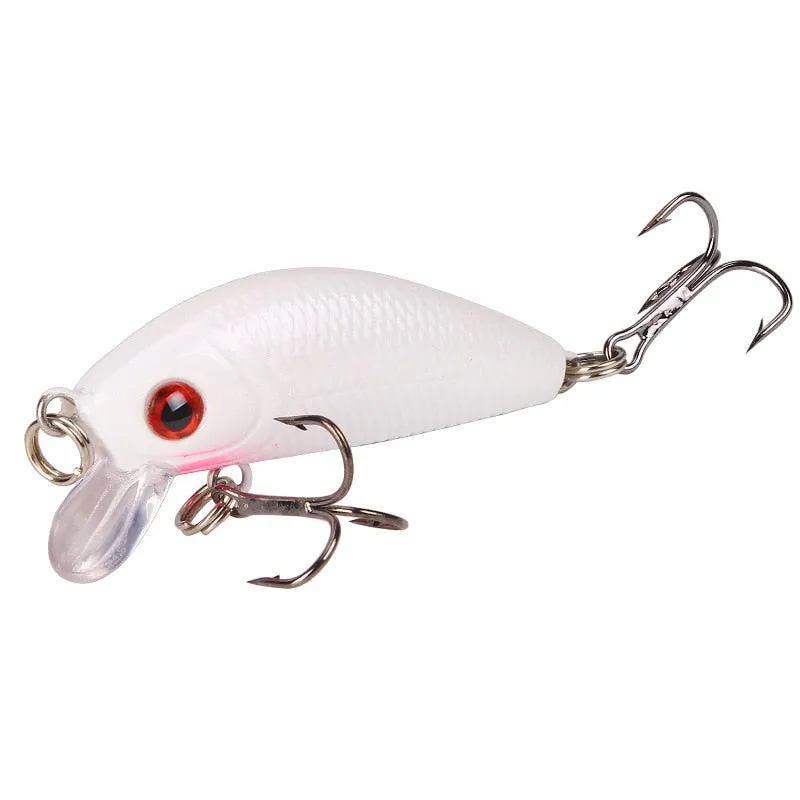 1PCS Minnow Fishing Lure 50mm4.2g  Topwater Hard Bait Wobbler Jig Bait Crankbait Carp Striped bass Pesca Fishing tackle SwimBait