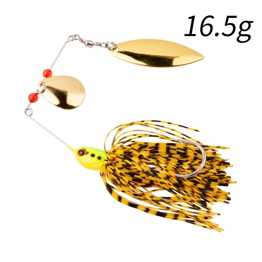 1pcs Spinner Bait 10G 16G 17G Metal Lure Hard Fishing Lure Spinner Lure Spinnerbait Pike Swivel Fish Tackle Wobbler Fishing