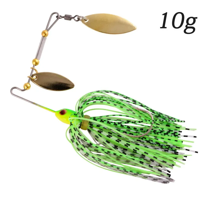 1pcs Spinner Bait 10G 16G 17G Metal Lure Hard Fishing Lure Spinner Lure Spinnerbait Pike Swivel Fish Tackle Wobbler Fishing