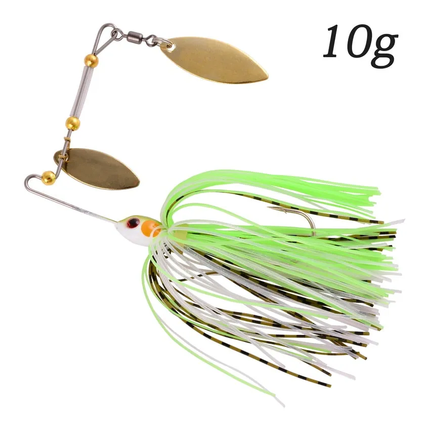 1pcs Spinner Bait 10G 16G 17G Metal Lure Hard Fishing Lure Spinner Lure Spinnerbait Pike Swivel Fish Tackle Wobbler Fishing