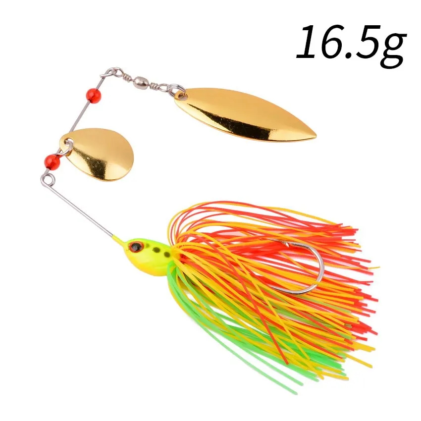 1pcs Spinner Bait 10G 16G 17G Metal Lure Hard Fishing Lure Spinner Lure Spinnerbait Pike Swivel Fish Tackle Wobbler Fishing