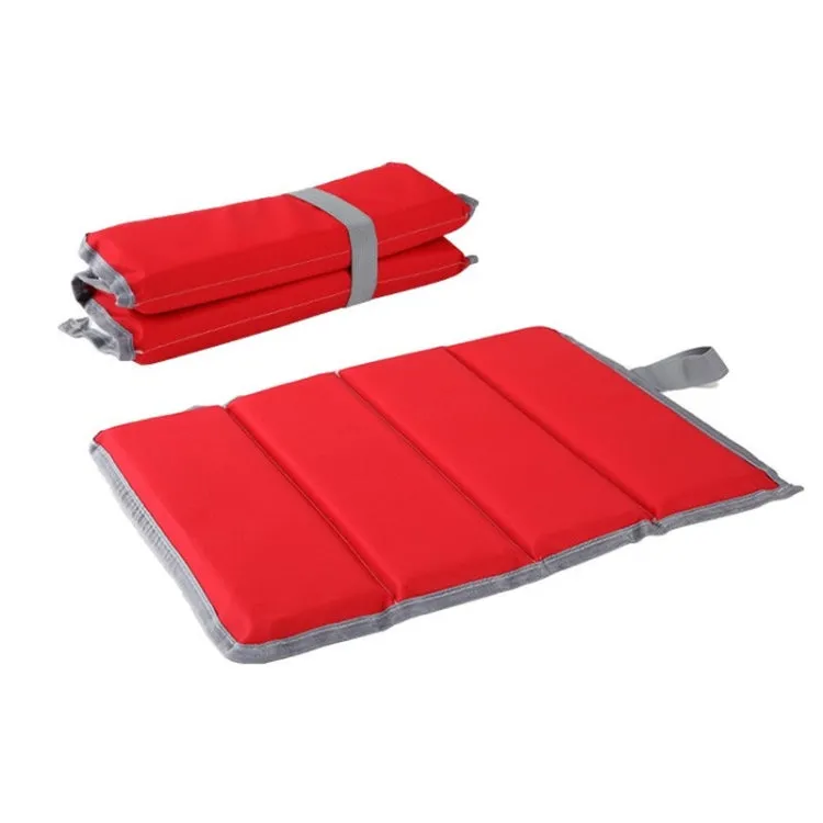 2 PCS Outdoor Waterproof and Moisture-proof Foldable Picnic Cushion(Red)