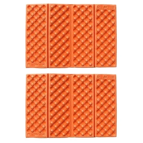 2 PCS Portable Folding Cellular Massage Cushion Outdoors Damp Proof Picnic Seat Mats EVA Pad(Orange)