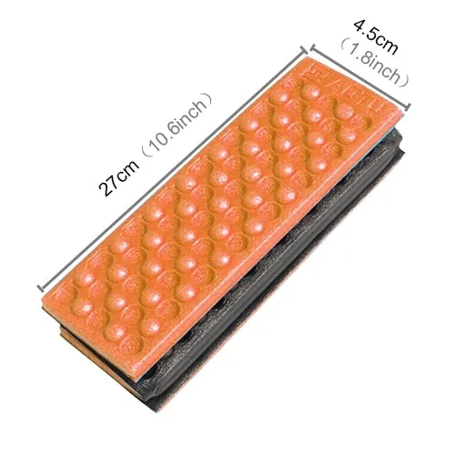 2 PCS Portable Folding Cellular Massage Cushion Outdoors Damp Proof Picnic Seat Mats EVA Pad(Orange)