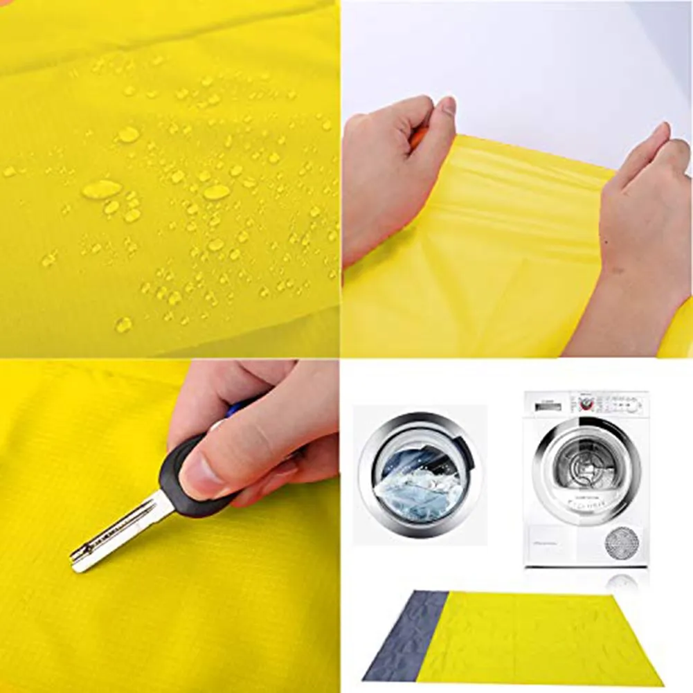 200x210CM Large Beach Mat Anti Sand-free Beach Towel Anti Sand Beach Blanket Pocket Picnic 4 Anchor Wind Prevent Sand Proof Mat