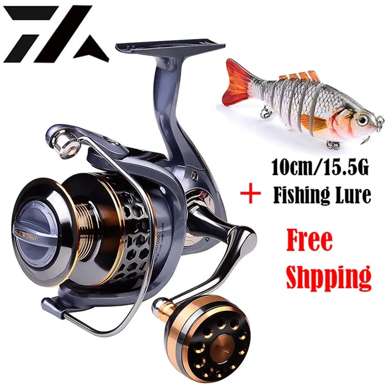 21KG Spool Fishing Reel Gear 5.2:1 Ratio High Speed Spinning Reel Casting Reel Carp For Saltwater