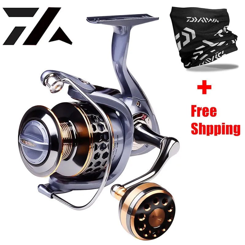 21KG Spool Fishing Reel Gear 5.2:1 Ratio High Speed Spinning Reel Casting Reel Carp For Saltwater