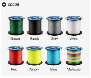 4 Strands Braided PE Fishing Line 100M 300M  15-80LB Multifilament Smooth Fishing Line For Fishing Lure Bait