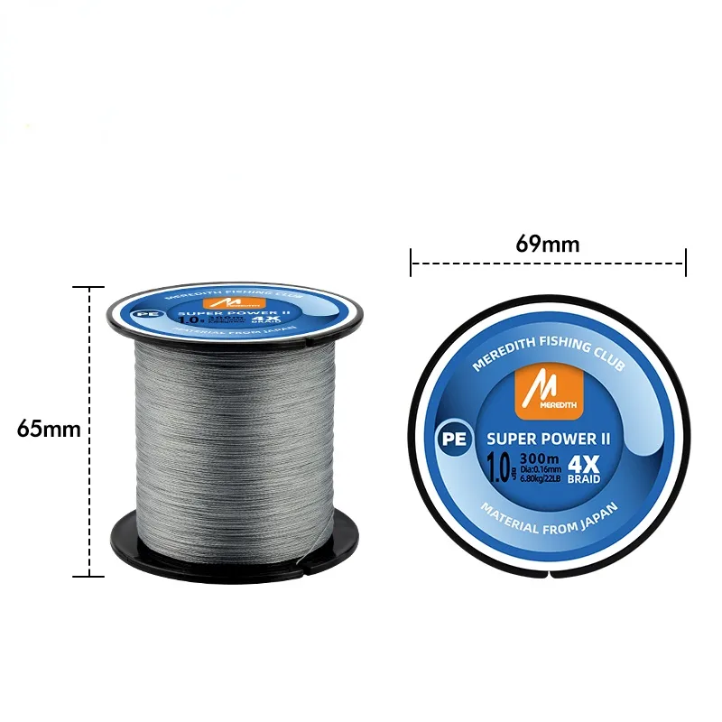 4 Strands Braided PE Fishing Line 100M 300M  15-80LB Multifilament Smooth Fishing Line For Fishing Lure Bait