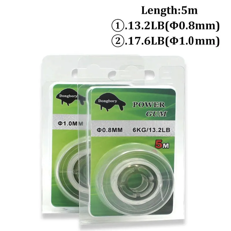 5m Capr Fishing Line Power Gum for Carp Rig Feeder & Legering Rigs Hooklink Tackle Fishing Carp Material