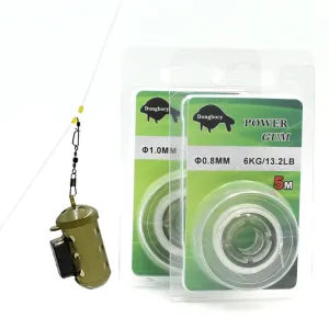 5m Capr Fishing Line Power Gum for Carp Rig Feeder & Legering Rigs Hooklink Tackle Fishing Carp Material