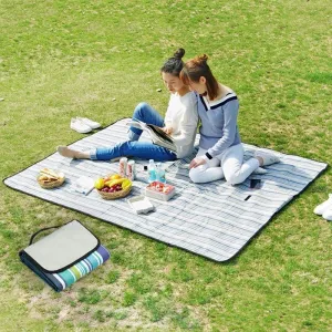 600D Waterproof Oxford Foldable Cloth Outdoor Beach Camping Mat Picnic Blanket, Size: 150*150cm, Random Color Delivery