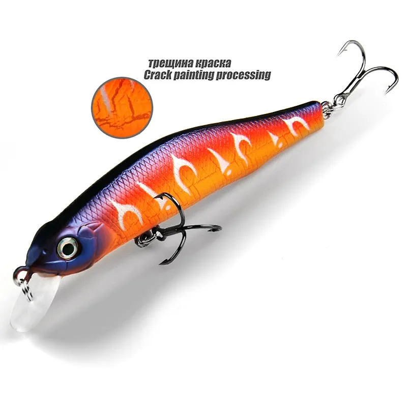 8.5g professional quality magnet weight fishing lures minnow crank hot model Artificial Bait Tackle