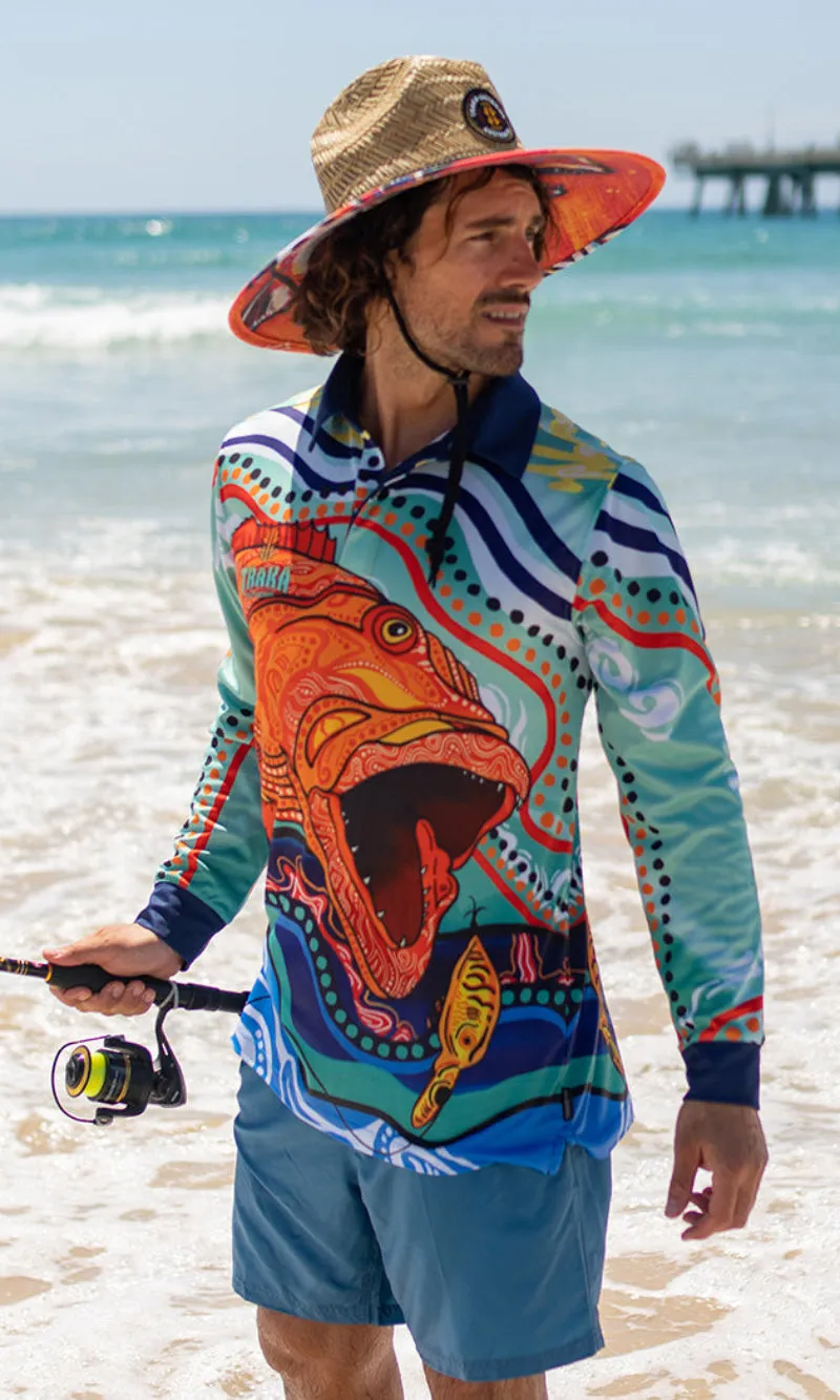 Aboriginial Art Unisex Long Sleeve Reef King