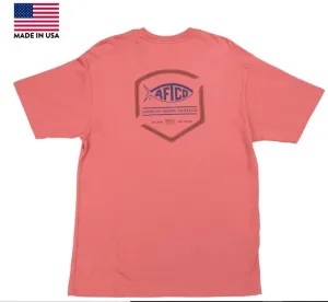 AFTCO Men's Flipper Tee/Brick