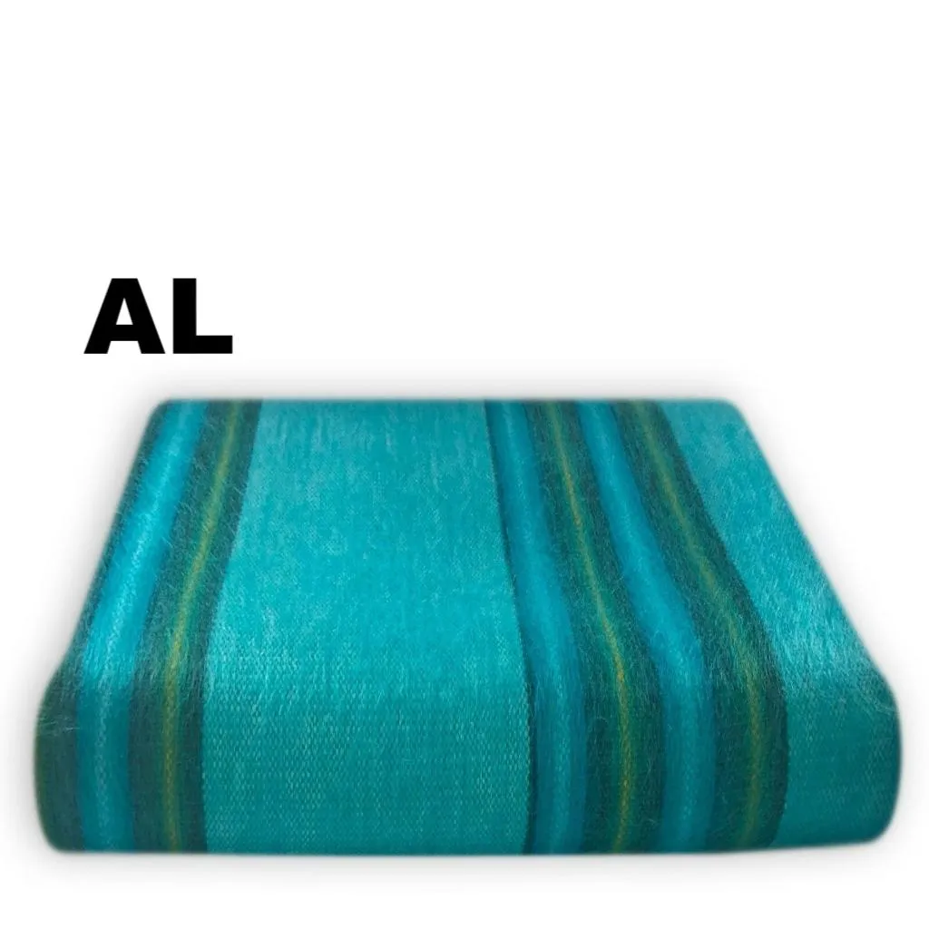 Alpaca Bed Blanket - Striped