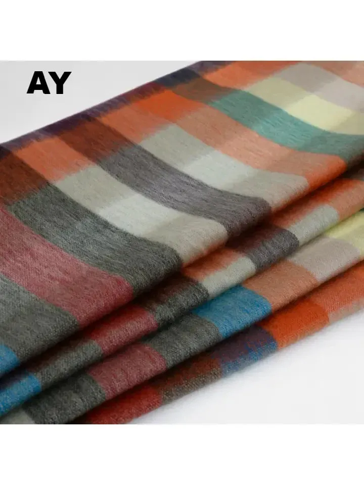 Alpaca Bed Blanket - Striped