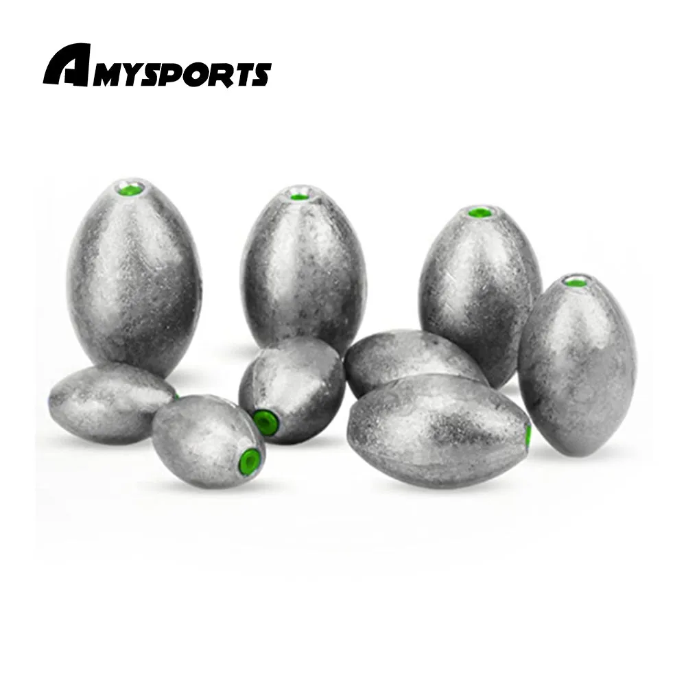 AMYSPORTS 3-20 pcs/pack Olive Sinker