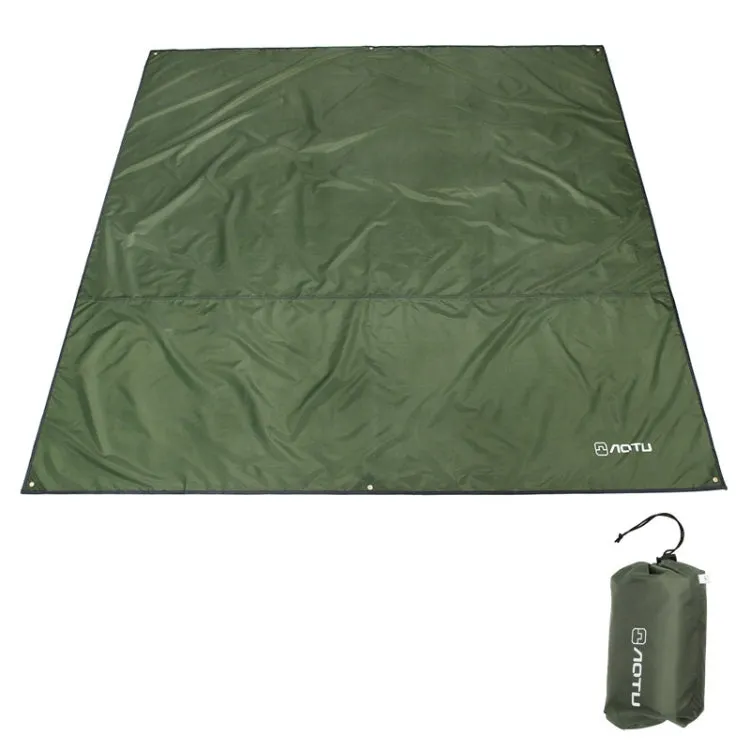 AOTU AT6220 Oxford Cloth Outdoor Camping Picnic Beach Mat, Size: 220 x 180cm (Army Green)