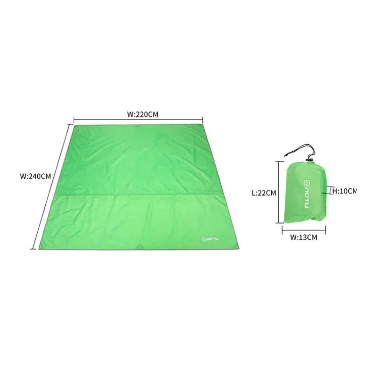 AOTU AT6220 Oxford Cloth Outdoor Camping Picnic Beach Mat, Size: 240 x 220cm (Grass Green)