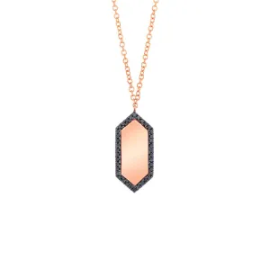 Black Diamond Hexagon Pendant