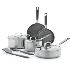 Bobby Flay 10pc Stainless Steel Cookware Set