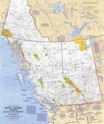 British Columbia, Alberta and the Yukon Territory (1978) by National Geographic