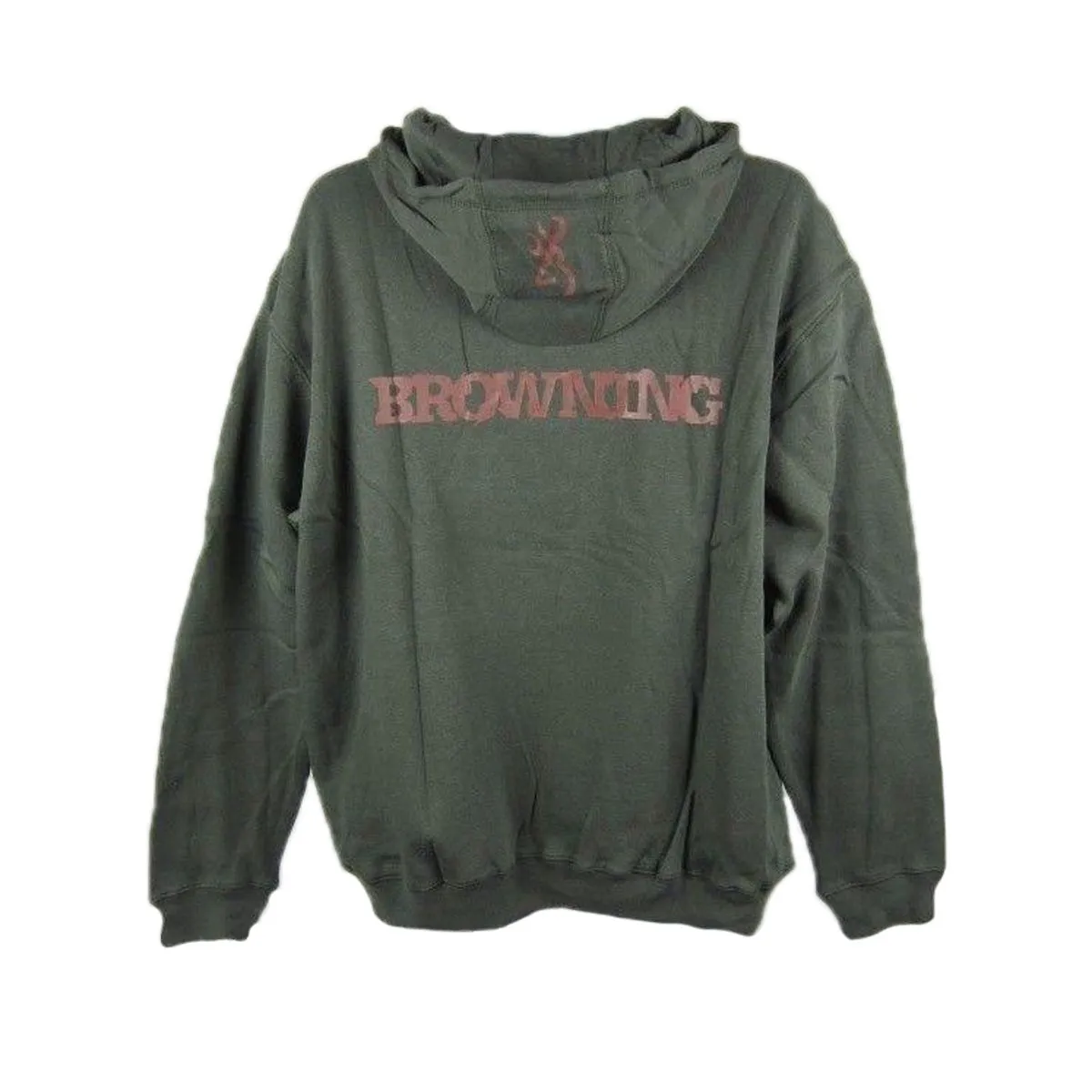 Browning Men's Buckmark Billboard Hoodie Sweatshirt, Loden, Large