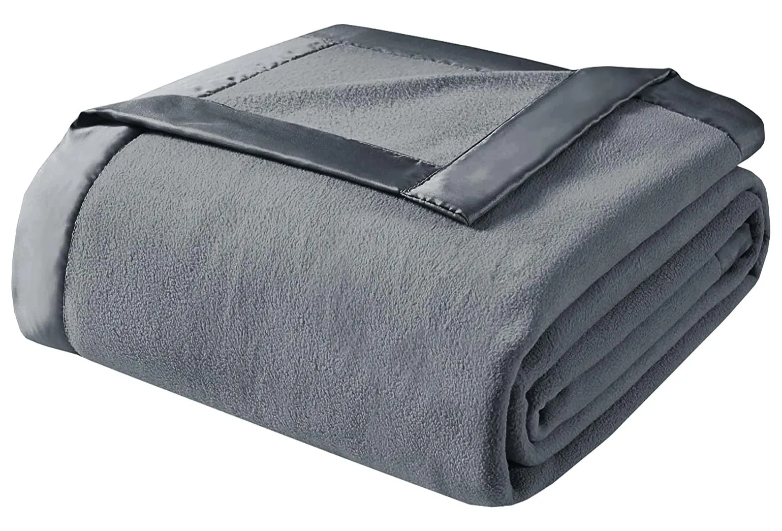 BSB HOME® True North Luxury Micro Fleece Blanket for Single Bed (60 x 86 inches) |Ultrasoft & Lightweight Antipilling Blanket with Satin Piping Border - 250 GSM |Double - 152x220 cms|Grey