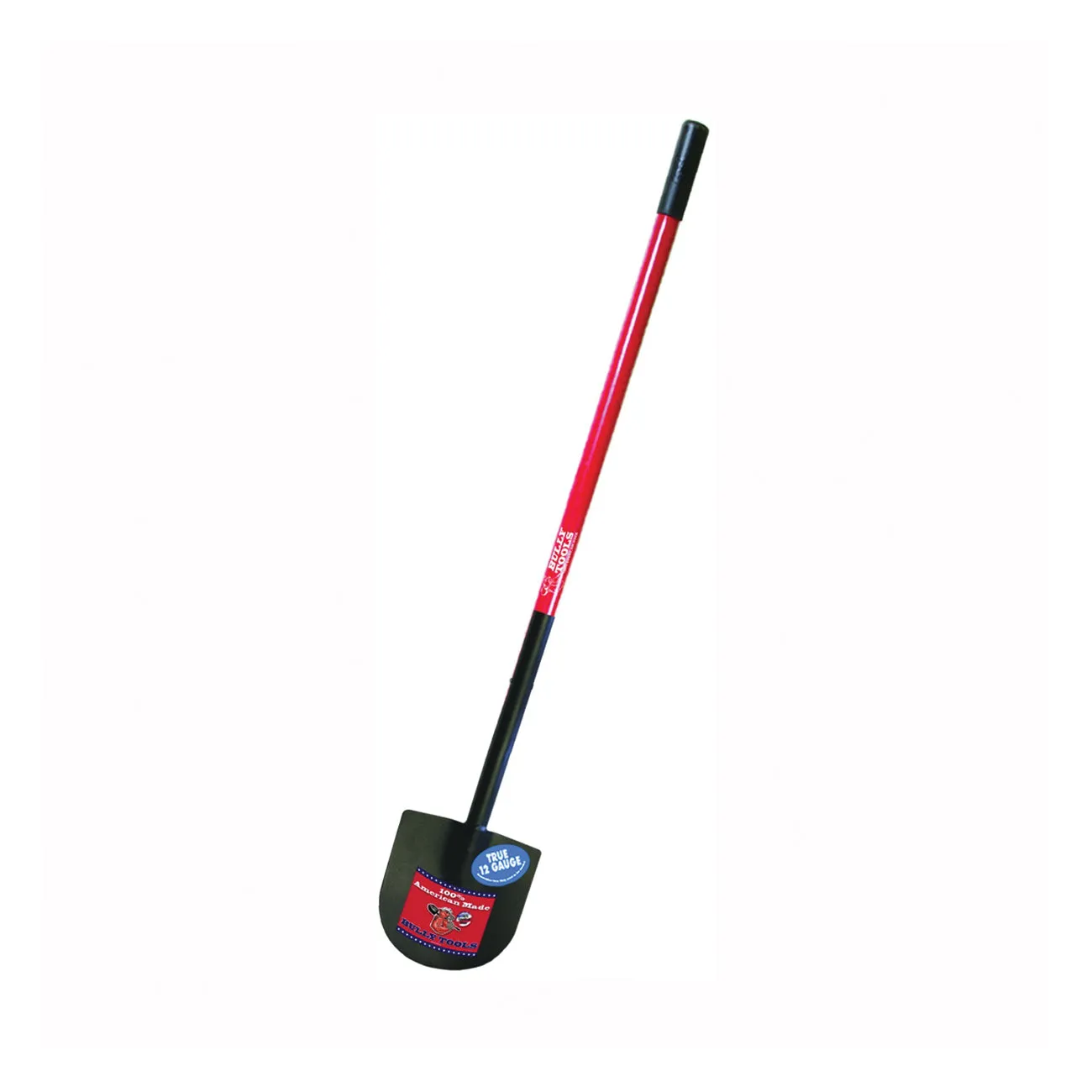 BULLY Tools 92702 Caprock/Pony Shovel, 9 in W Blade, 12 ga Gauge, Steel Blade, Fiberglass Handle, Long Handle