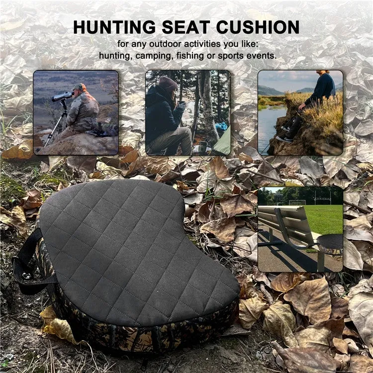 Camouflage Shaped Portable Camping Thickened Cushion, Size: 40x29x7cm(New Reed)