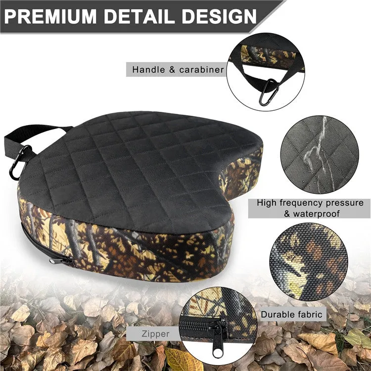 Camouflage Shaped Portable Camping Thickened Cushion, Size: 40x29x7cm(New Reed)