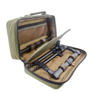 Carp Fishing Tackle Bag with Bar Carryall Luggage with Bank Sticks Rod Pod Size 20x33x10cm