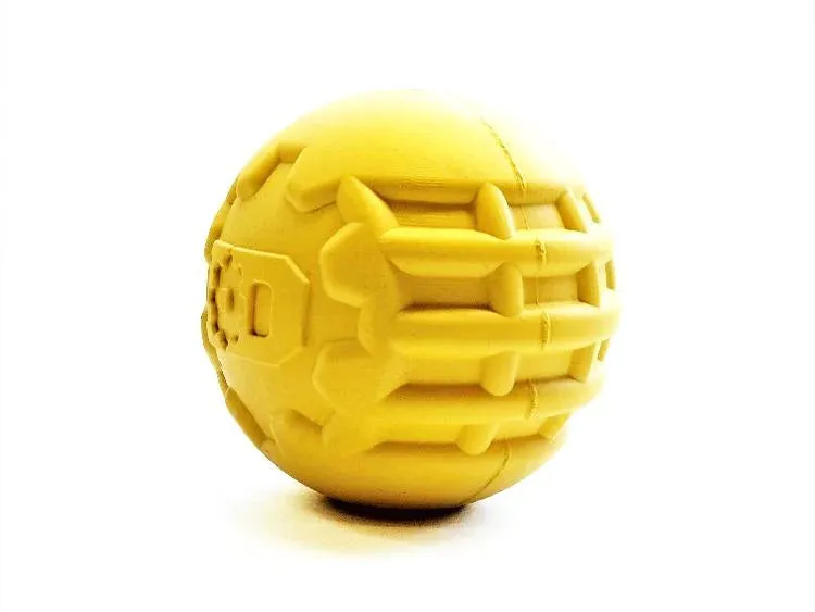 Chew Resistant Toy | Rubber Yellow Ball