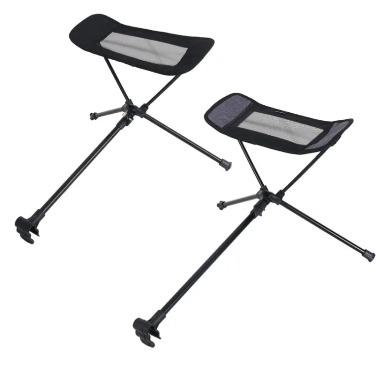 Collapsible Footstool For Camping Foot Recliner Foot Rest(Black)