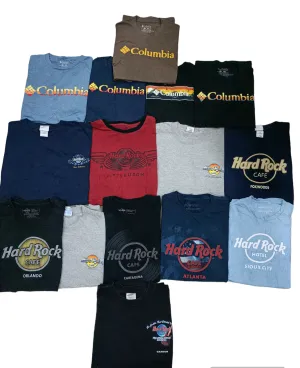 Columbia And Hard Rock T-Shirts 15 Pcs