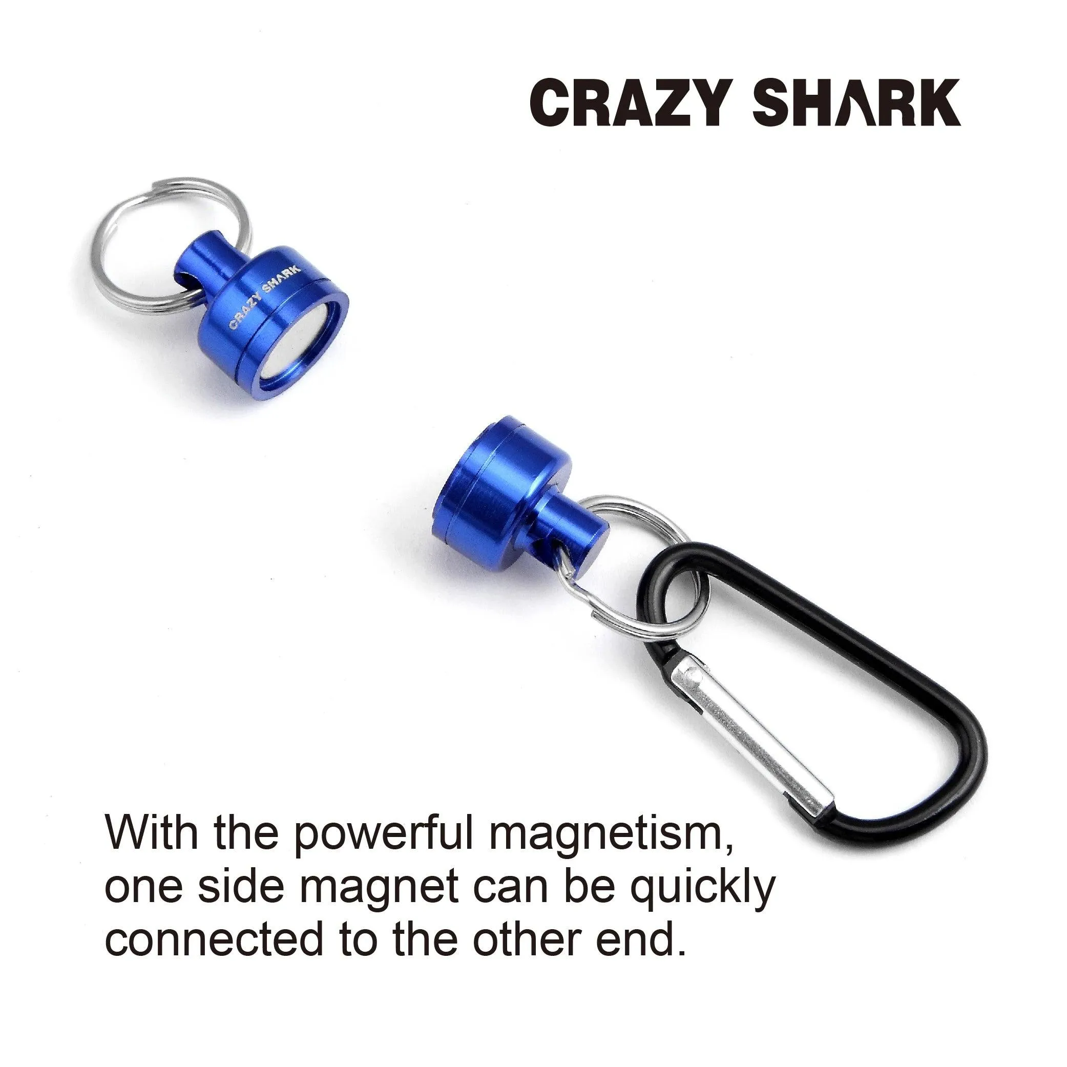 CrazyShark Magnetic Net Release: Keep Your Net Handy and Secure While You Fish (Multiple Colors)