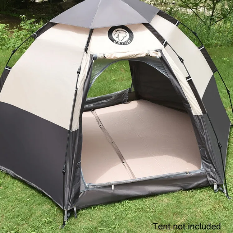 CSTUR D2250 Thickened Portable Camping Hexagonal Automatic Inflatable Mat Outdoor Picnic Moistureproof Mat, Thickness: 3cm (Khaki)